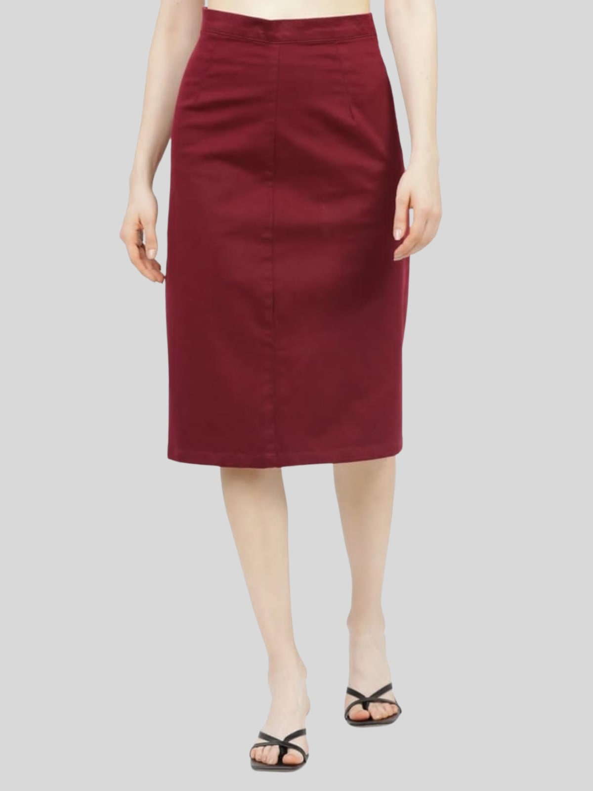 Solid Flared Skirt